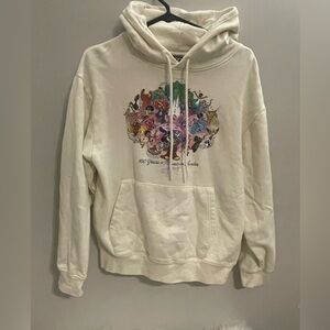 Disney White Sweatshirt Apparel with Disney 100 Tag